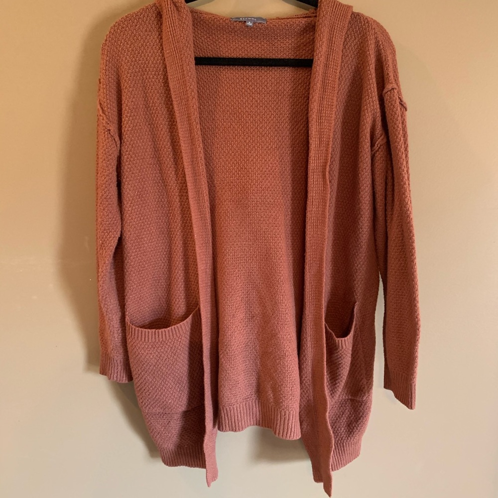 Be cool boutique textured sweater rust orange S